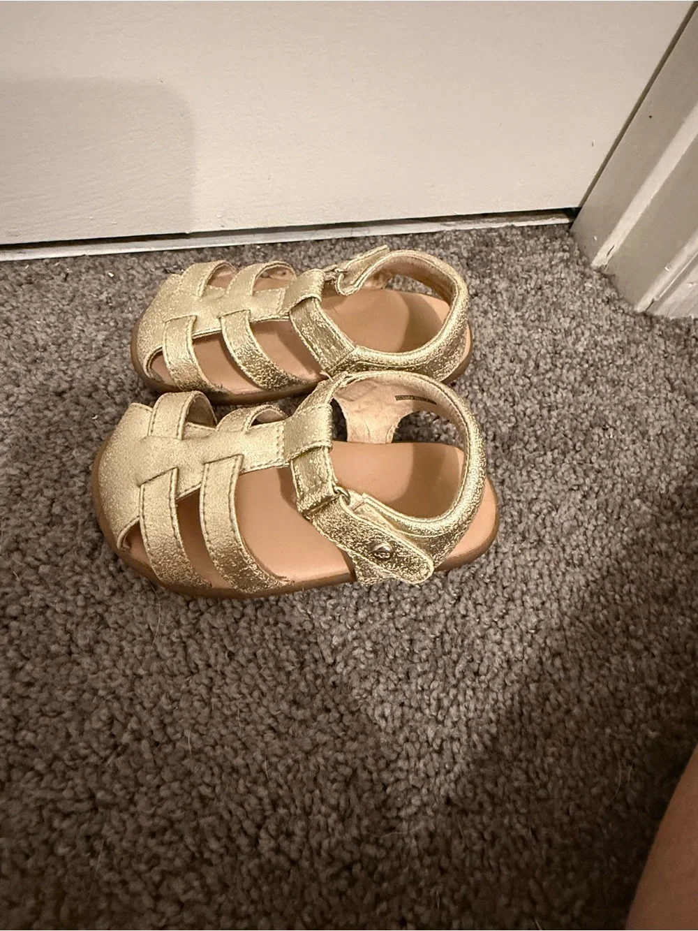 UGG Kids Metallic Gold Strappy Sandals
